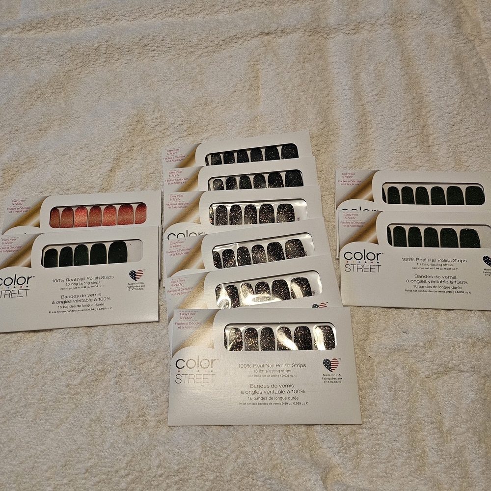 Color Street Nail Polish Strips Set Of 10
